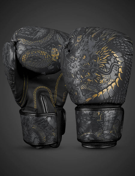 Dragon Boxing Gloves - Matte Black