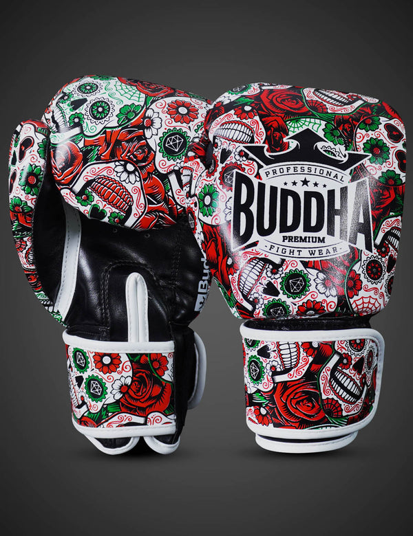 Guantes de boxeo mexicanos rojos 
